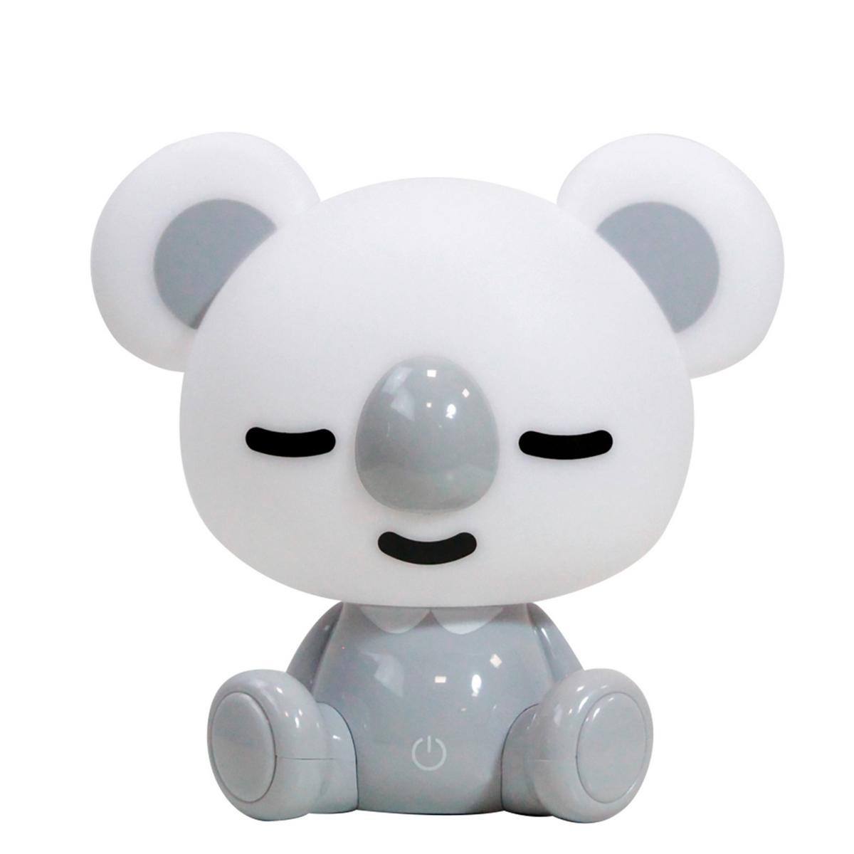 Kindertischleuchte Koala Grau max. 3 Watt - Grau, Basics, Kunststoff (20/20/16cm)