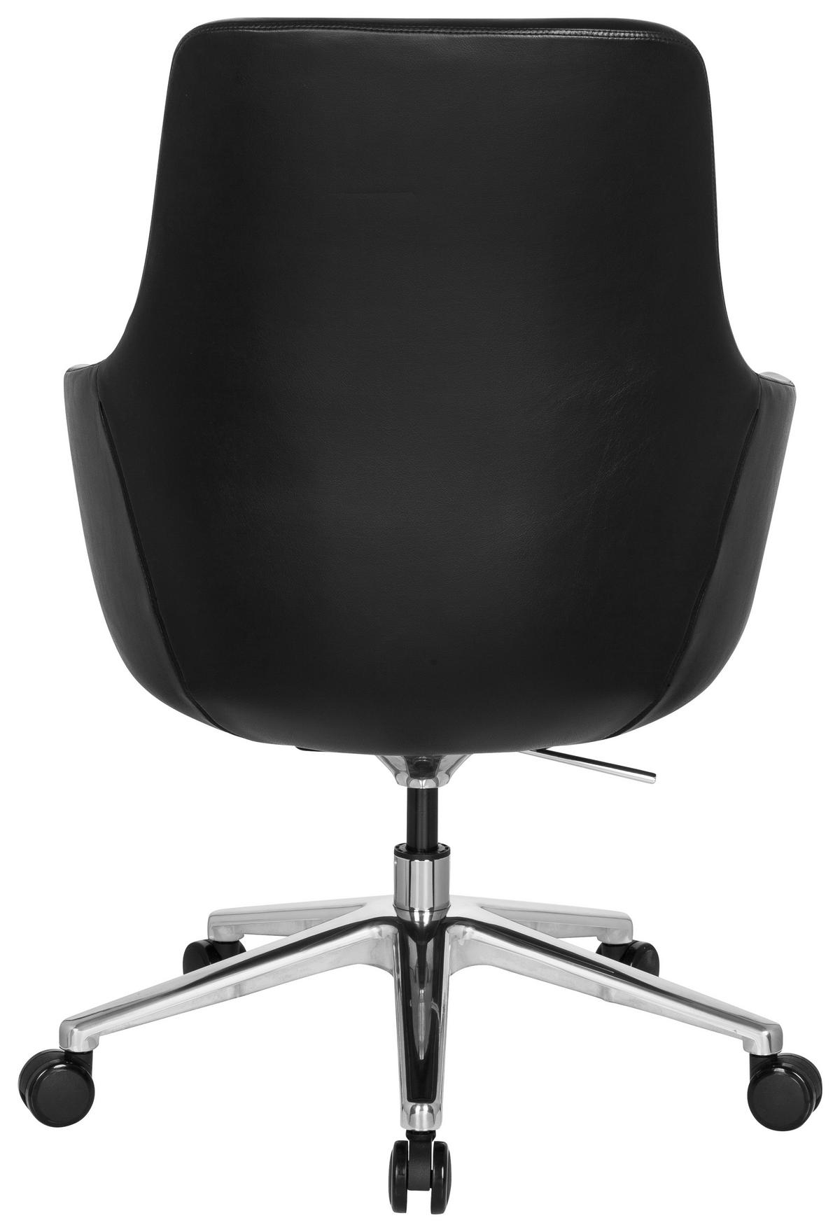 Pisarniški Stol Bareno, Črna - črna/barve aluminija, Moderno, kovina/umetna masa (65/104/54cm) - MID.YOU
