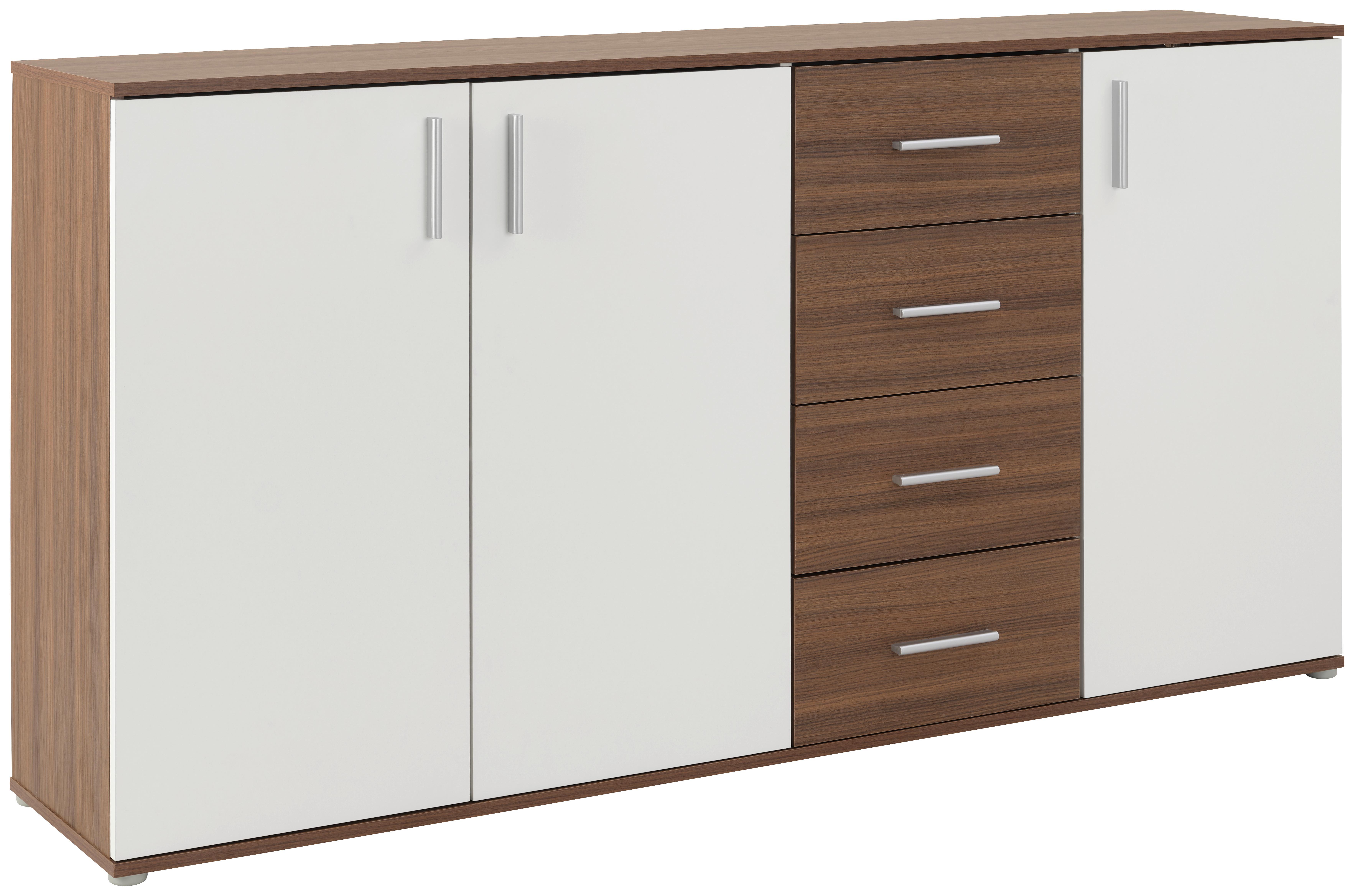 Komoda Ina 04 - barve aluminija/hrast artisan, Moderno, umetna masa/leseni material (175,8/94,8/38,3cm)