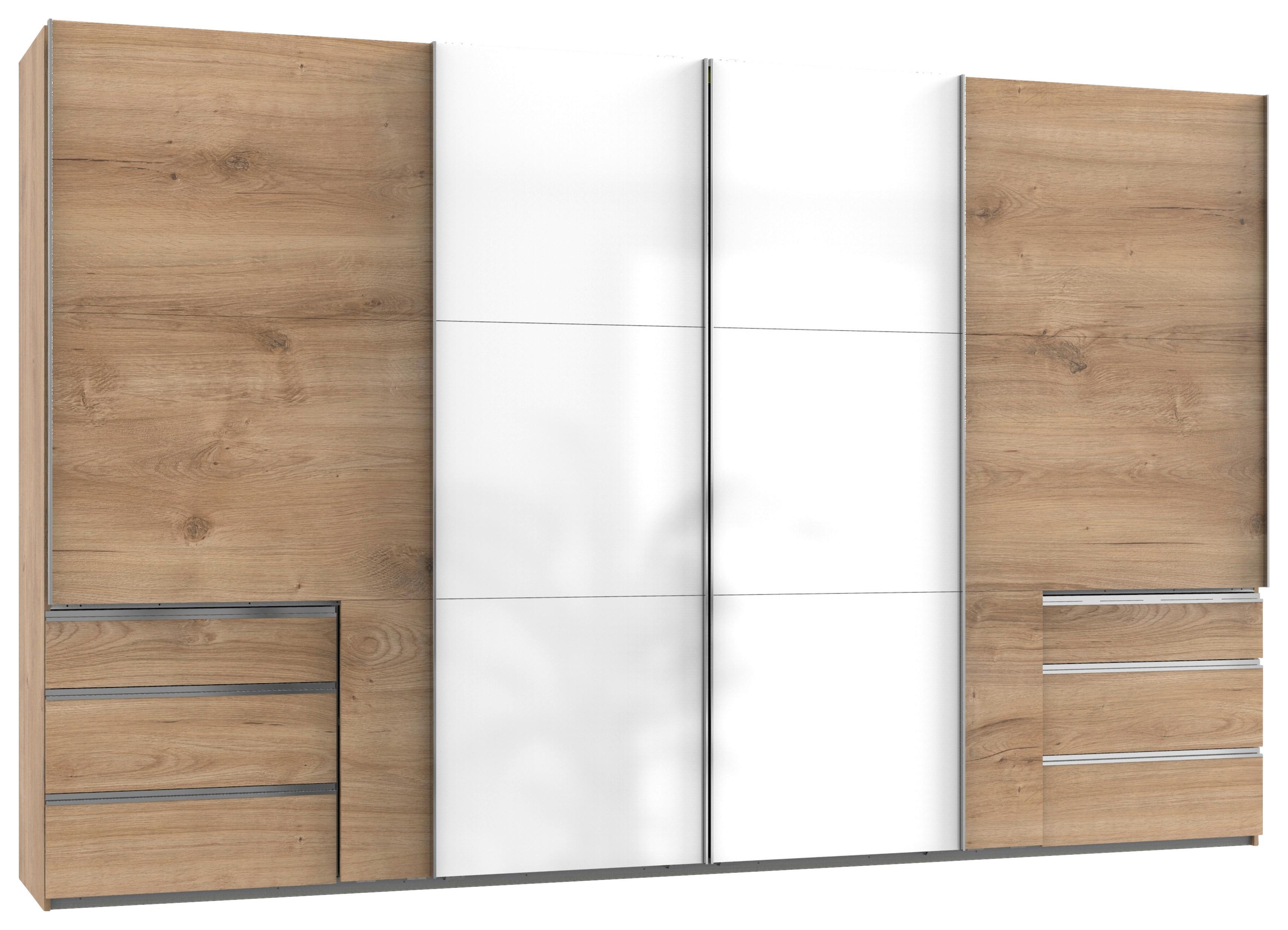 Ormar S Kliznim Vratima Level 36c - bijela/boje hrasta, Moderno, drvni materijal (350/216/65cm) - Modern Living