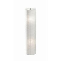 Stehleuchte Francesco Max. 60 Watt - Chromfarben/Weiss, Konventionell, Papier/Metall (28/120cm) - Based