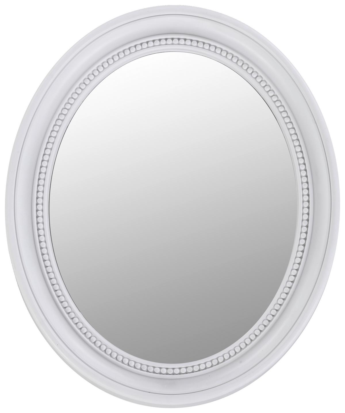 Zidno Ogledalo Jakob - bijela, Moderno, staklo/plastika (41,7/50,5/3,5cm) - Modern Living