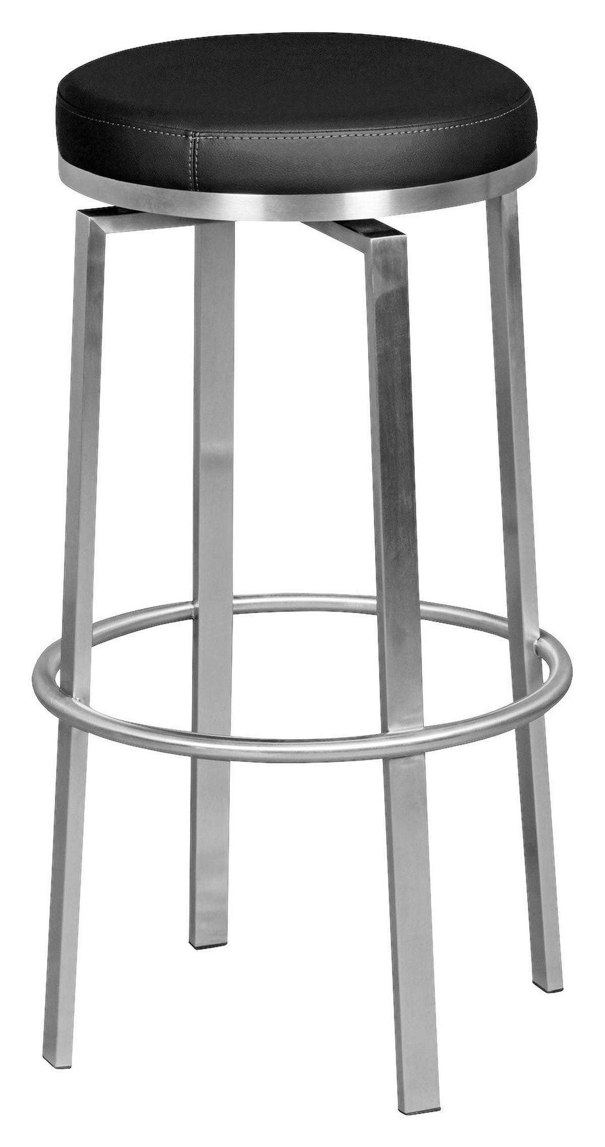 Bárszék Mid.you - fekete/ezüstszínű, Modern, textil/fém (42/76/42cm) - MID.YOU