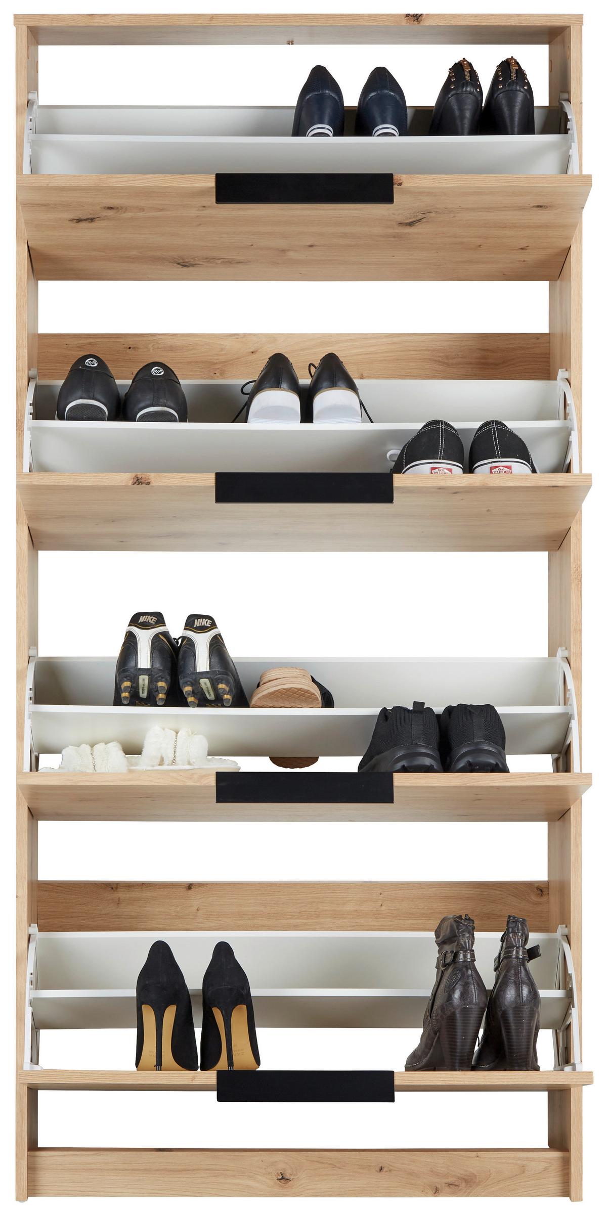 Schuhkipper in Eichefarben - Modern, Holzwerkstoff (79/162/25cm) - Mömax