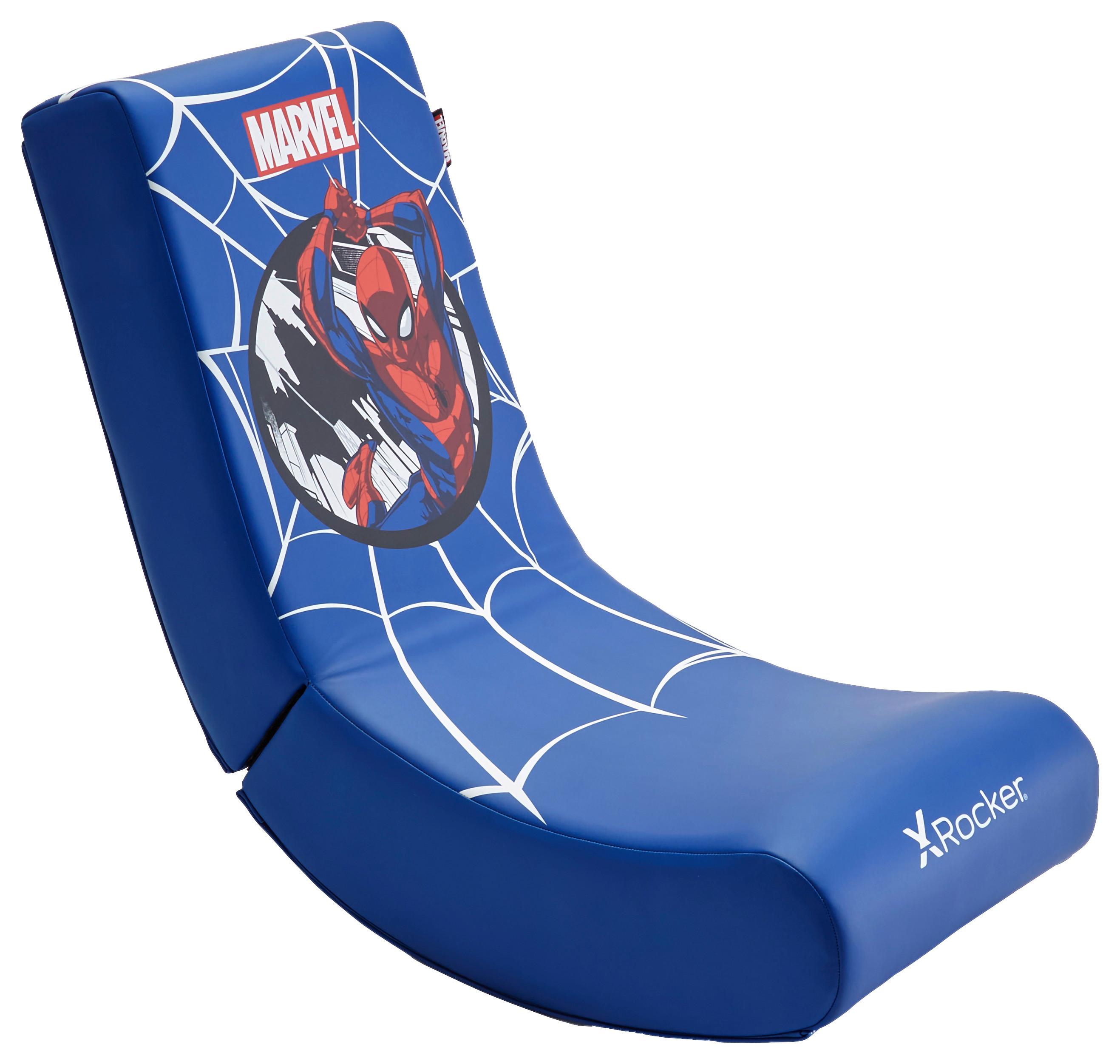 Gamingsessel Marvel ca. 40x65,5x85,5cm Blau Spiderman - Blau, MODERN, Leder/Holzwerkstoff (40/65,5/85,5cm) - X Rocker