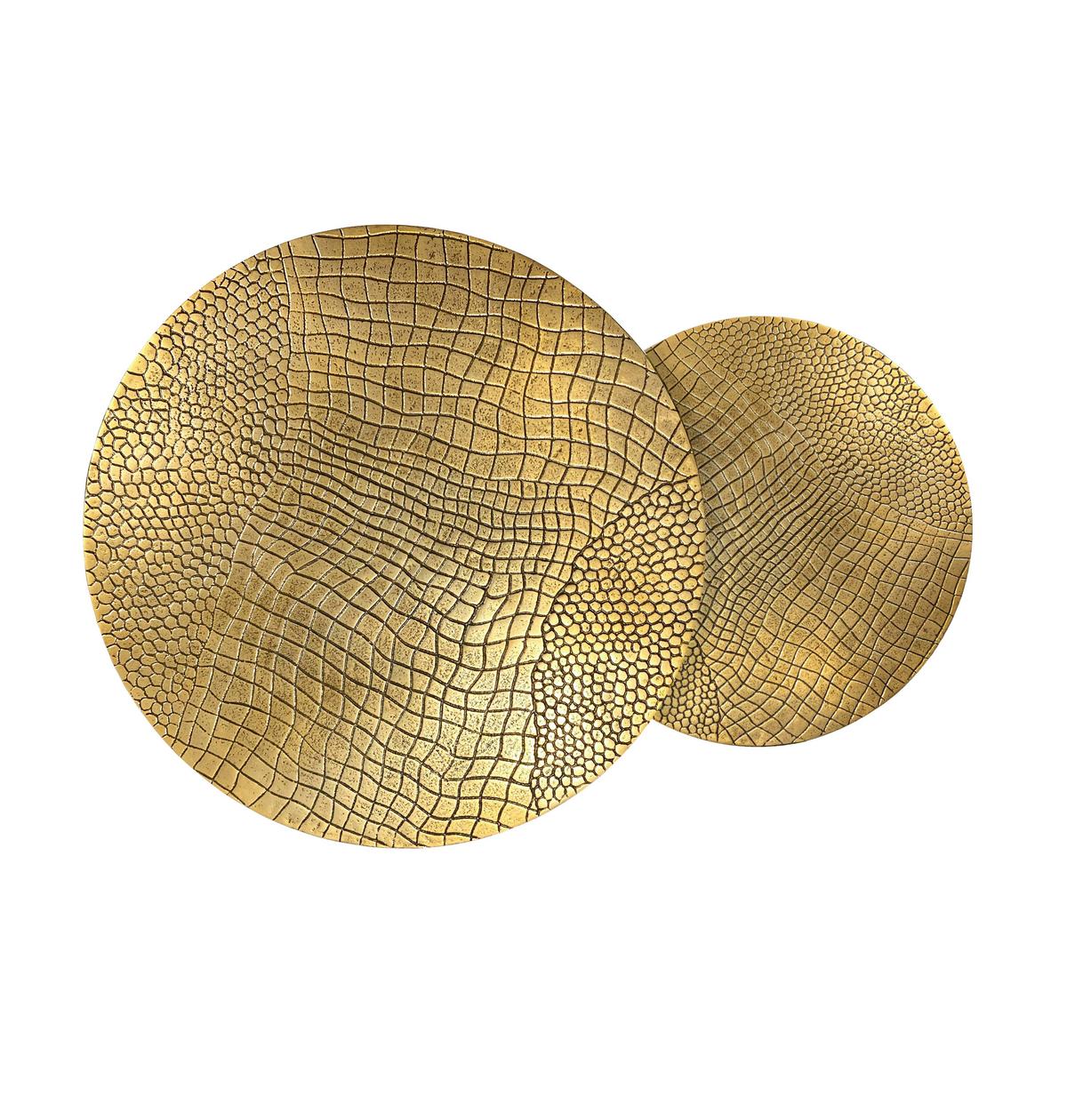 Satztisch Wl7.346 - Goldfarben/Schwarz, Design, Metall (60/45/60cm) - Livetastic