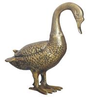 DEKOTIER DEKOFIGUR GANS - Goldfarben, Design, Metall (46/42/19cm) - Livetastic