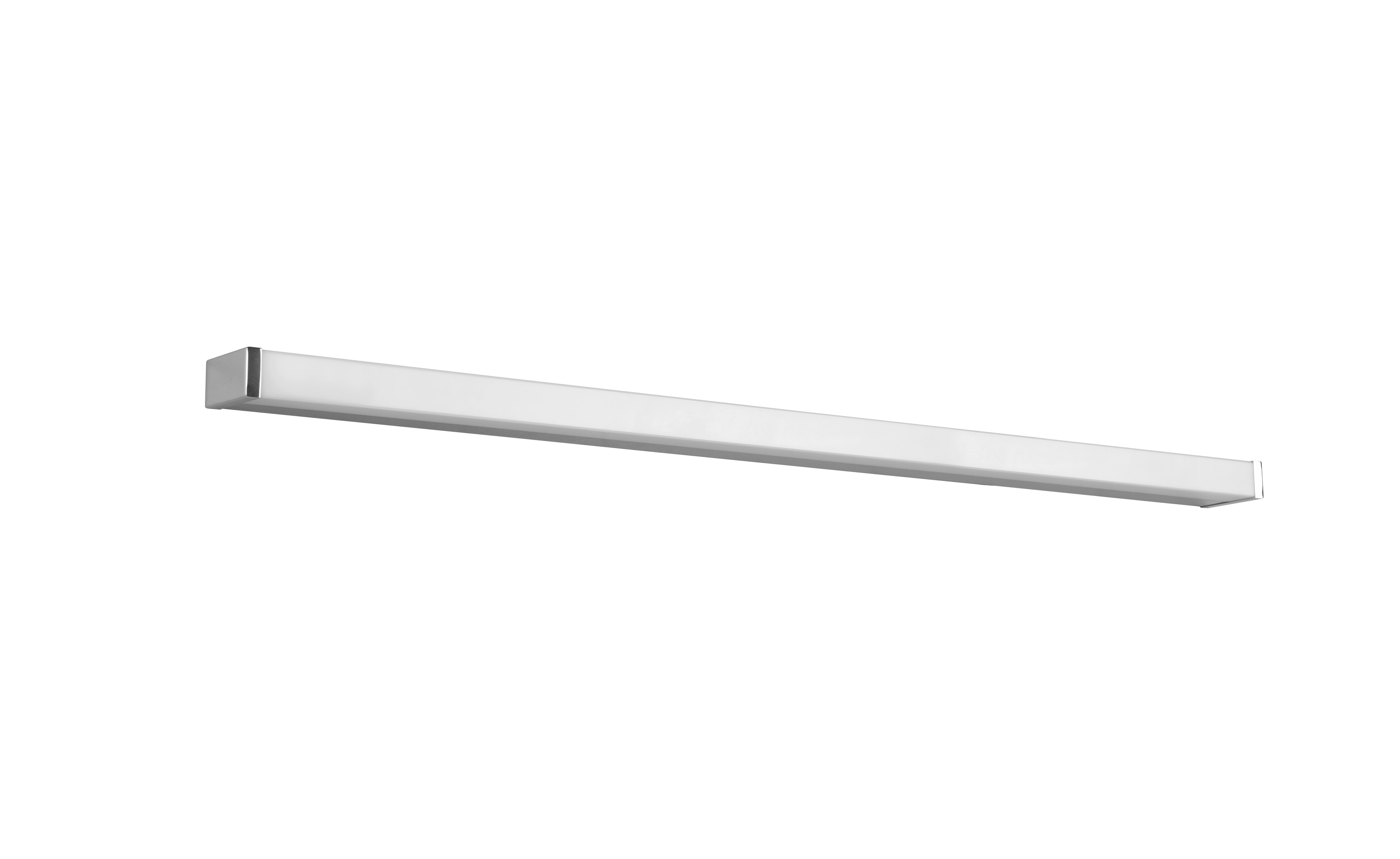 LED-Wandleuchte Fabio in Weiß/Chrom max. 22 Watt - Chromfarben/Weiß, Basics, Kunststoff/Metall (7,9/120/3,8cm) - Trio Leuchten