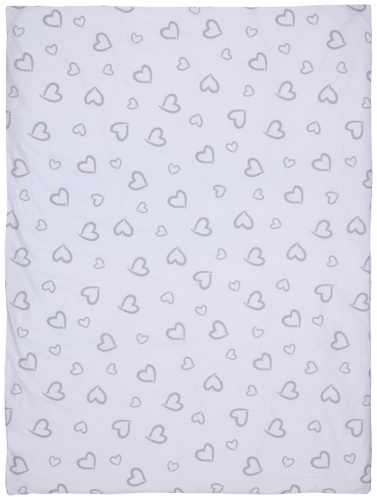 ŁÓŻKO SZCZEBELKOWE-ZESTAW SWEETHEART - biały/szary, Lifestyle, tkanina/drewno (144,5/74,5/82cm) - My Baby Lou