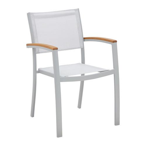 Scaun Barcelona - gri deschis/culoare natur, Modern, plastic/lemn (57,6/84,5/55cm) - Modern Living