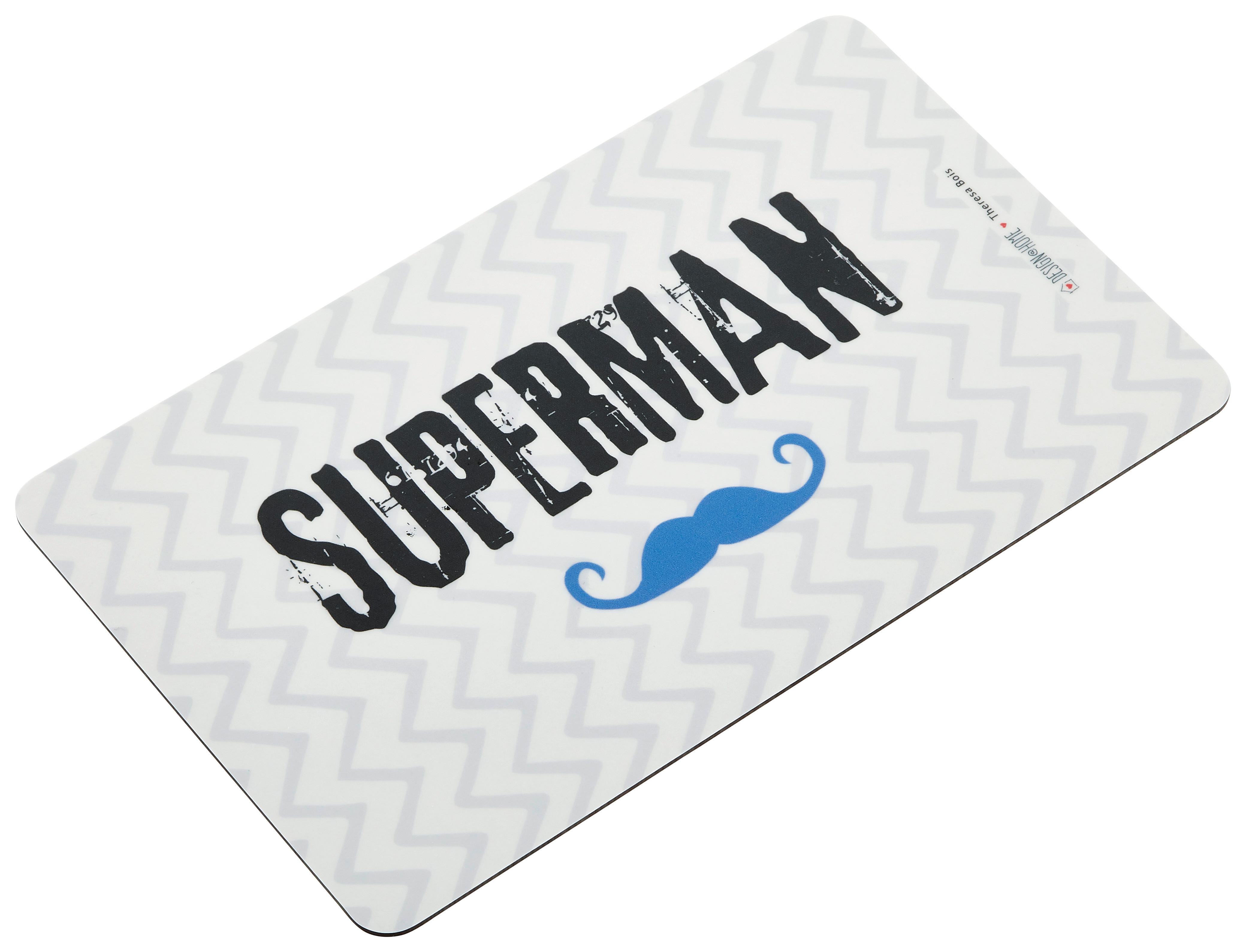 Daska Za Rezanje Superman - bijela/crna, Konventionell, plastika (23,5/14,3/1,5cm)