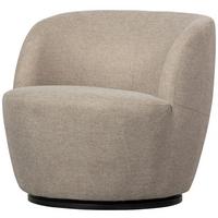 Cocktailsessel Serra Sandfarben - Sandfarben/Schwarz, Design, Kunststoff/Textil (70/68/77cm) - Livetastic