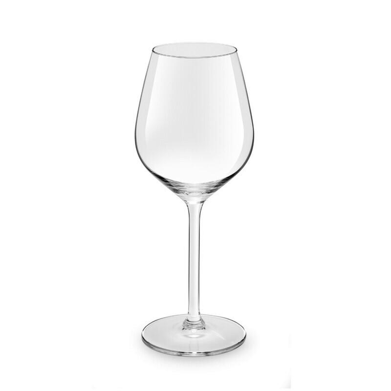 SET MED VINGLAS LARS - WHITE - klar, Modern, glas (380ml) - Mömax