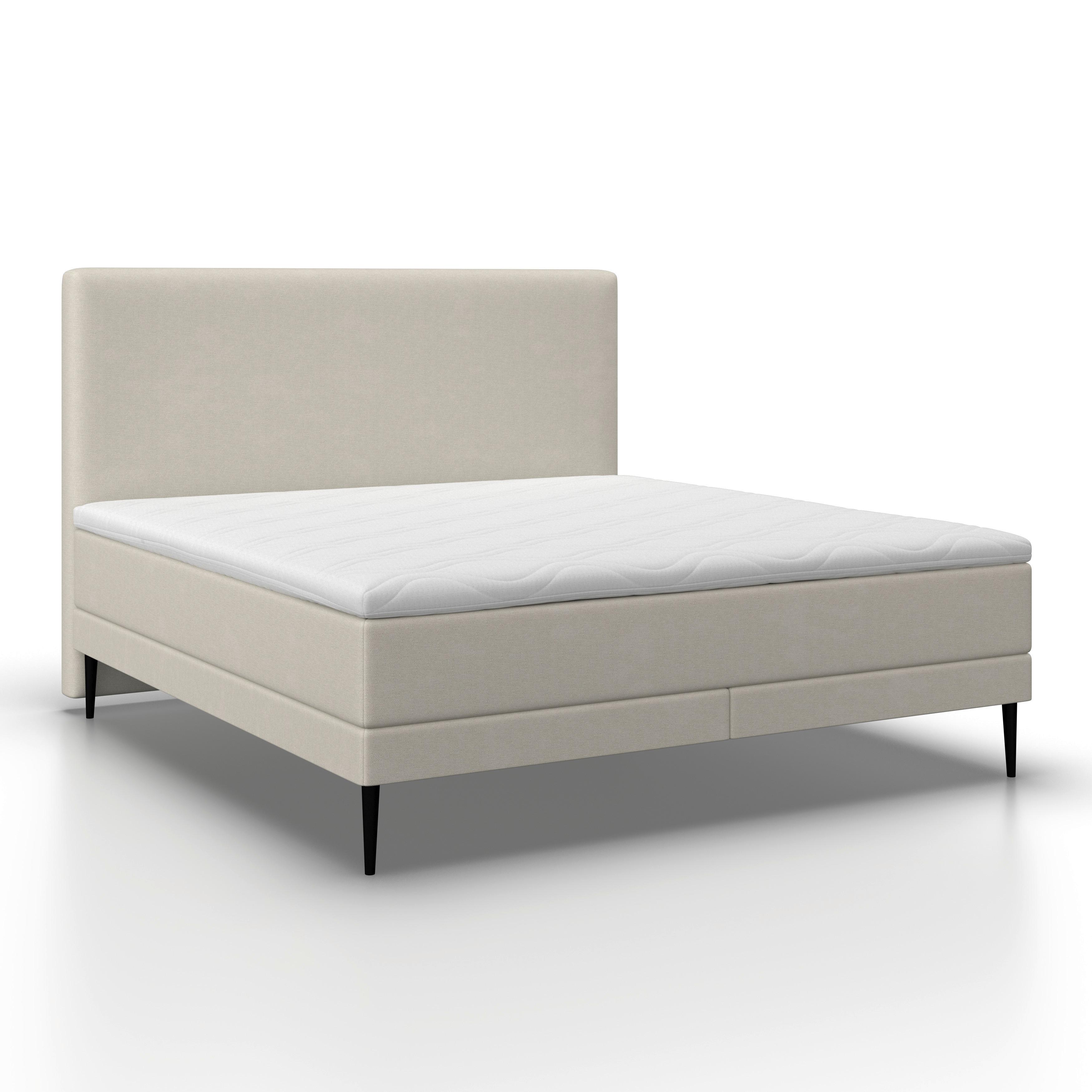 Box Ágy Nevada - bézs, Modern, textil/fa (180/200cm) - Bessagi