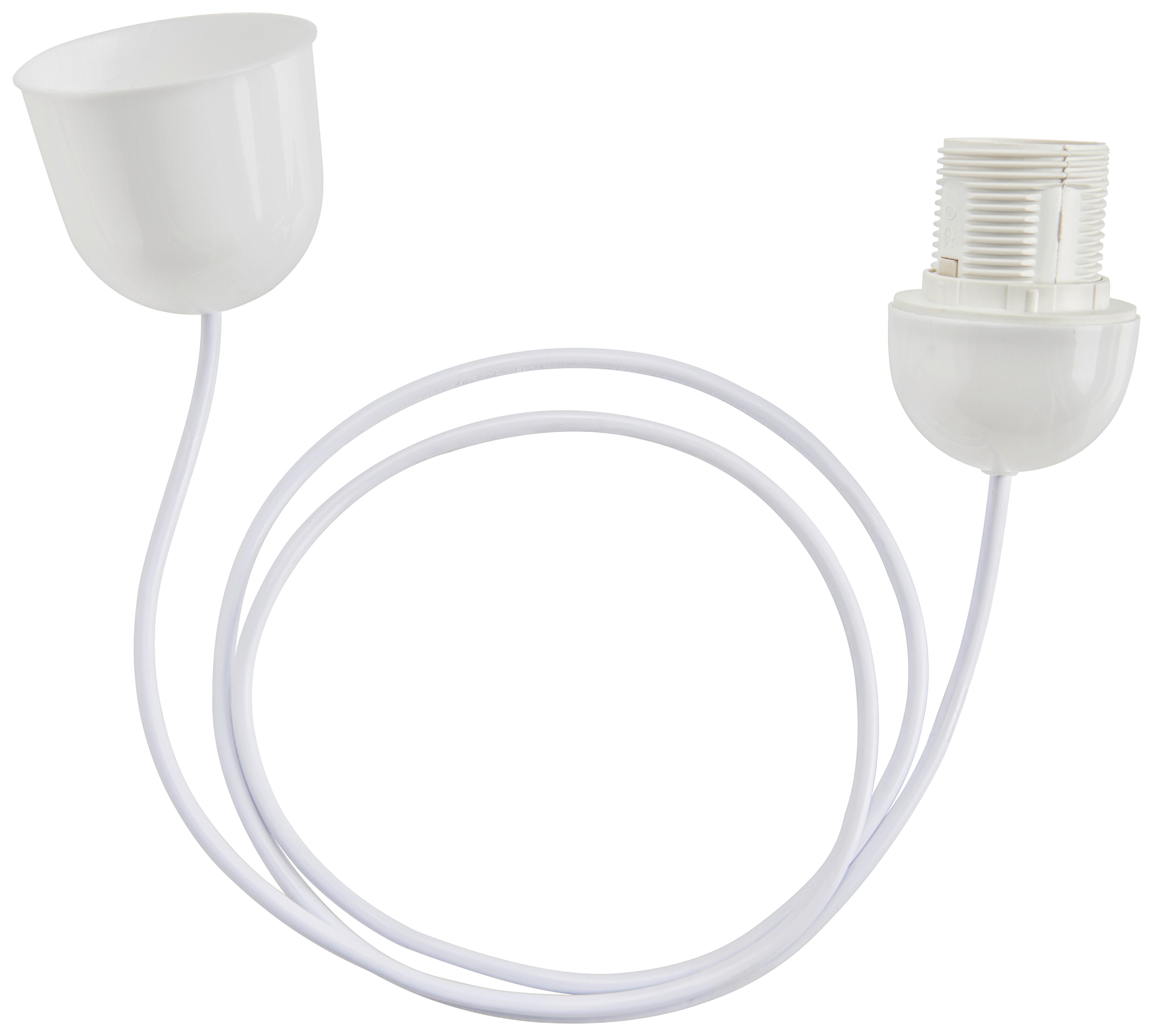 Függeszték Anita - fehér, műanyag (150cm) - Based