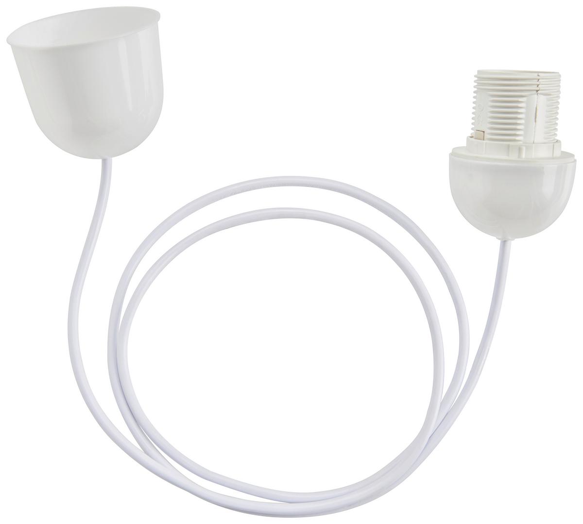 Függeszték Anita - fehér, műanyag (150cm) - Based