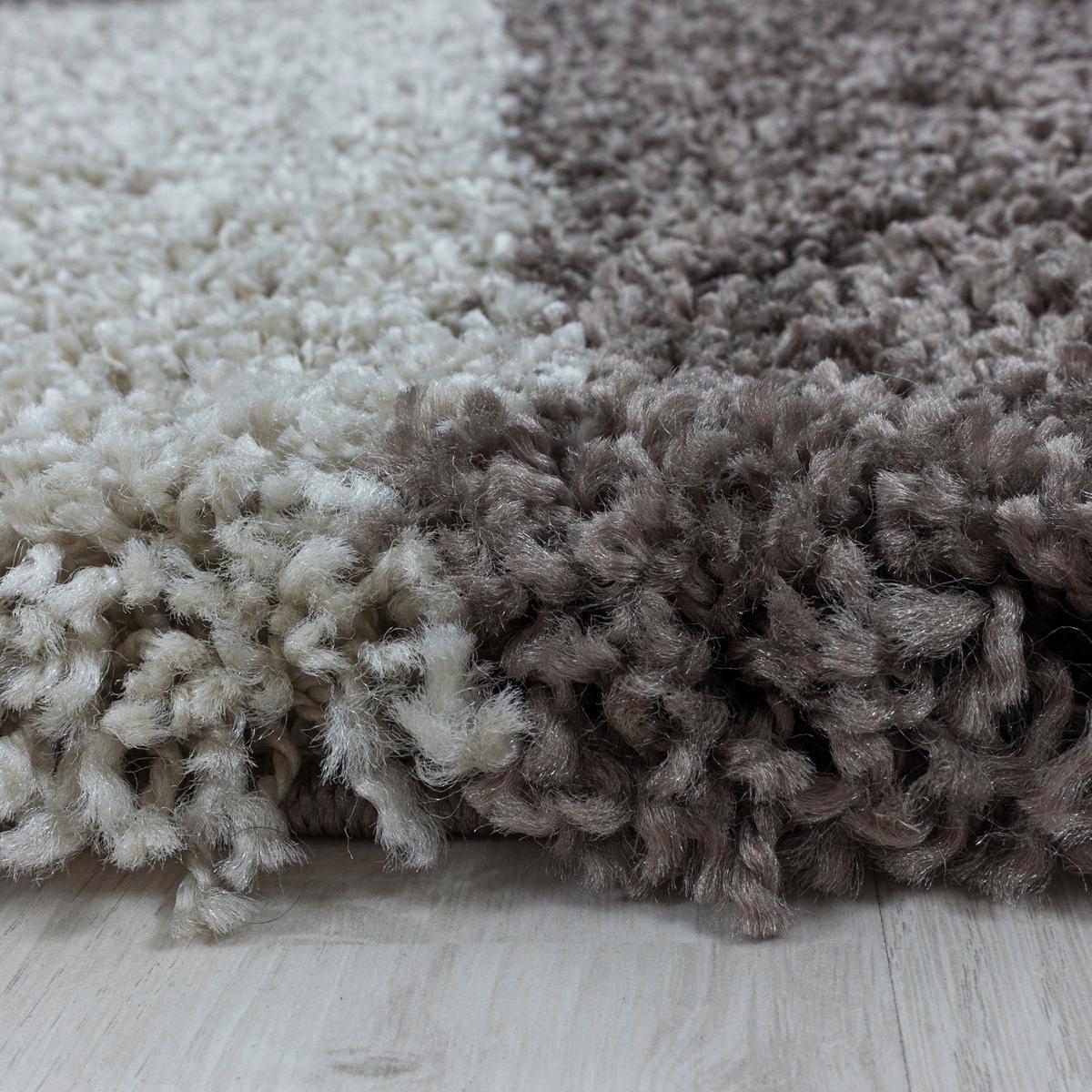 Hochflorteppich Tango Taupe ca. 140x200cm - Taupe, Design, Textil (140/200cm)