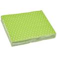 Serviette Mini Dots Weiß/grün - Weiß/Grün, Papier (33/33cm) Serviette Mini Dots Weiß/grün - Weiß/Grün, Papier (33/33cm)