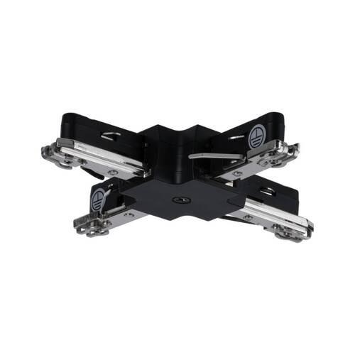 Schienensystem-Verbinder Urail in Schwarz - Schwarz, Design, Kunststoff/Metall (10,4/1,8/10,4cm) - Paulmann