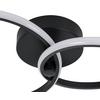 LED-TAKLAMPA MOFER - svart, Modern, metall/plast (51/49/14cm) - Premium Living