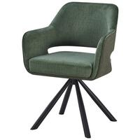 Naslanjač Vanessa, Zelena - črna/zelena, Moderno, kovina/tekstil (61/84,5/60cm) - Mömax