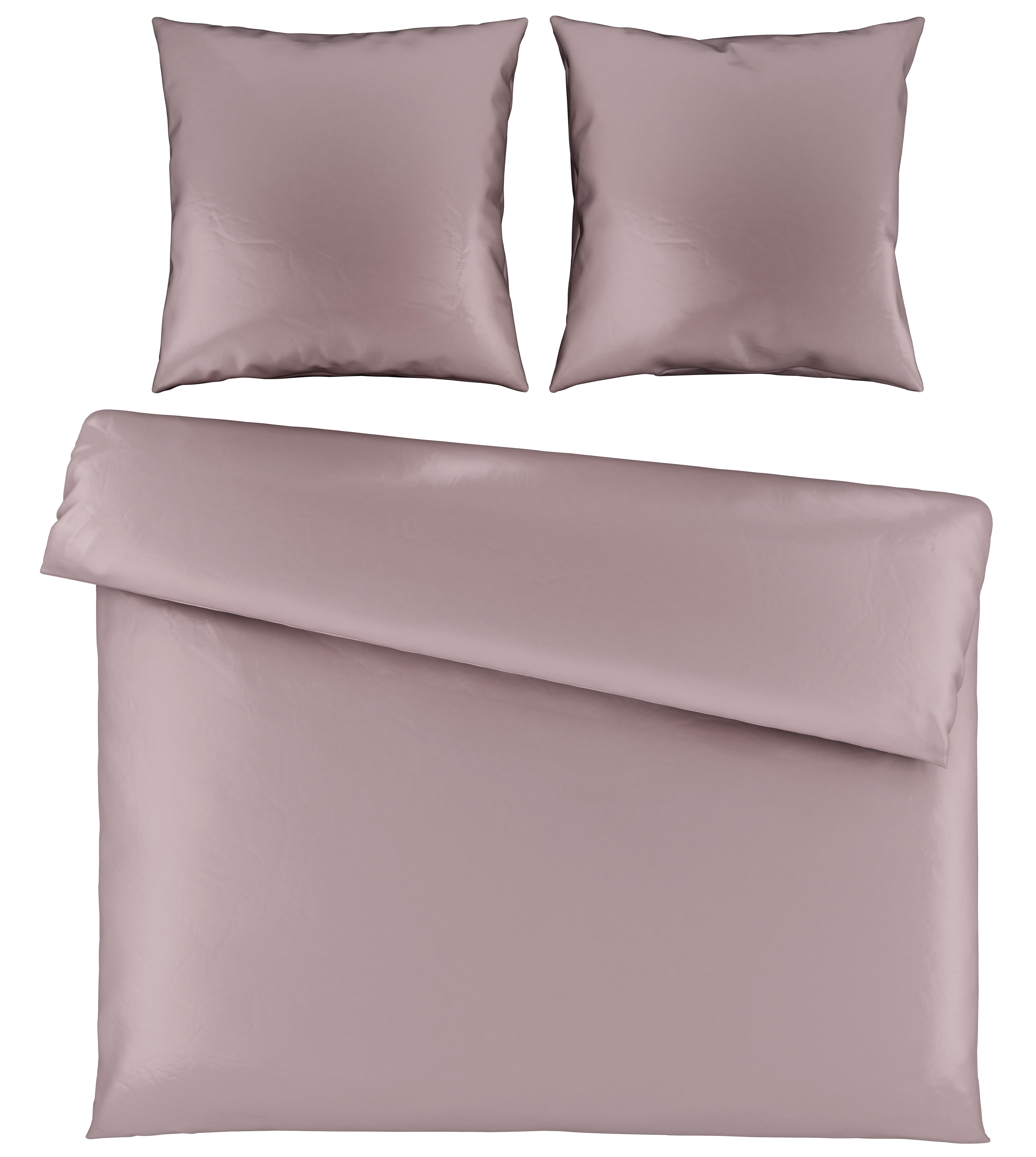Bettwäsche Alex Uni XXL ca. 200x220cm - Altrosa, MODERN, Textil (200/220cm) - Premium Living