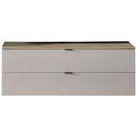 TV-Element Memphis Eichefarben/Kaschmir - Kaschmir/Eichefarben, MODERN, Holzwerkstoff/Metall (140/51/44cm) - Premium Living