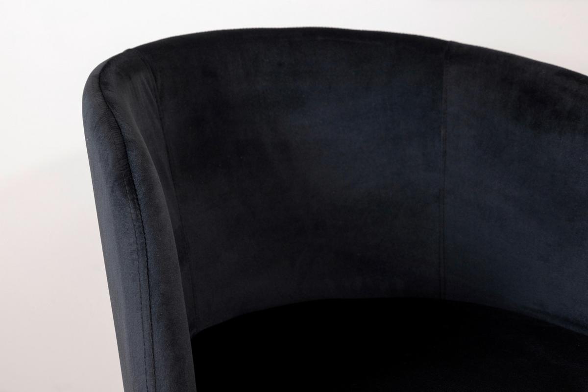 Stuhl Berit ca. 55x78x55 cm Schwarz - Schwarz, KONVENTIONELL, Holz/Kunststoff (55/78/55cm) - Livetastic