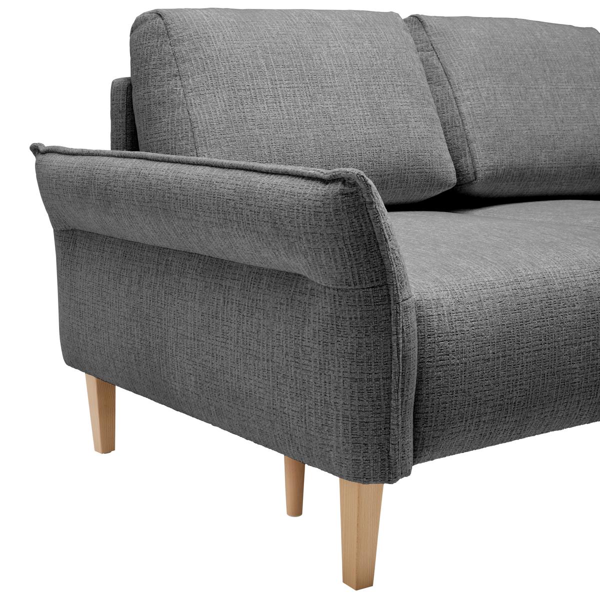 CANAPEA CU 2 LOCURI CUSTOM - crem/antracit, Modern, textil (150/85/92cm) - Mömax