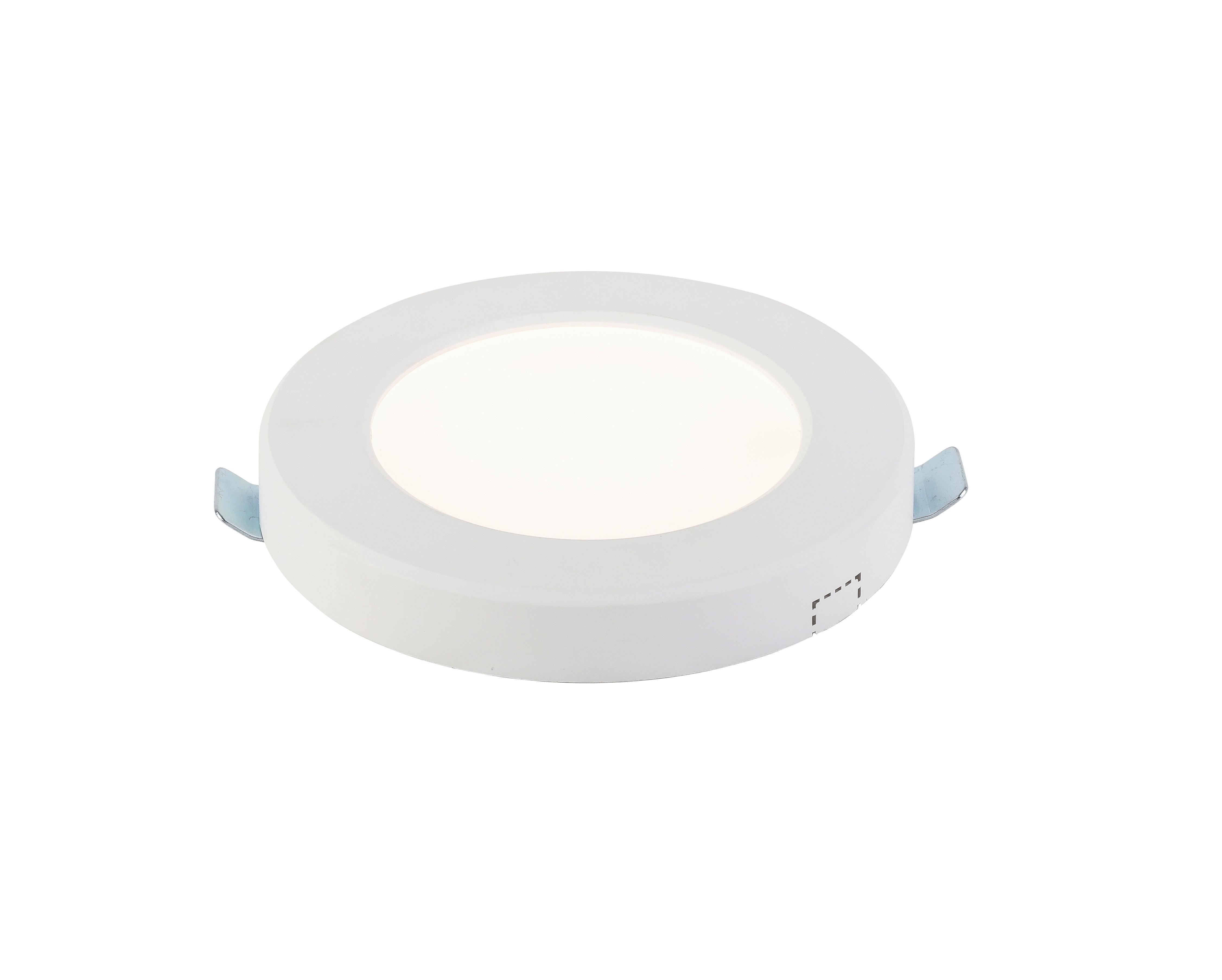 LED-Deckenleuchte Lasse in Weiß max. 6 Watt - Weiß, KONVENTIONELL, Kunststoff (12,6/1,8cm) - Modern Living