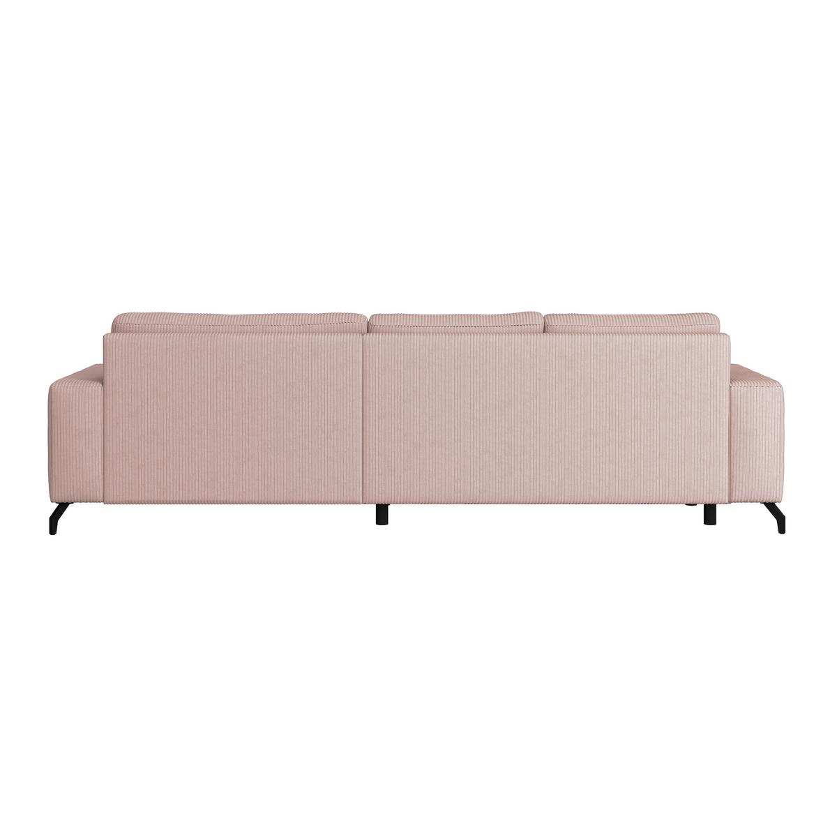 Kutna Garnitura Cloud - ružičasta, Trend, tekstil (290/178cm) - Modern Living