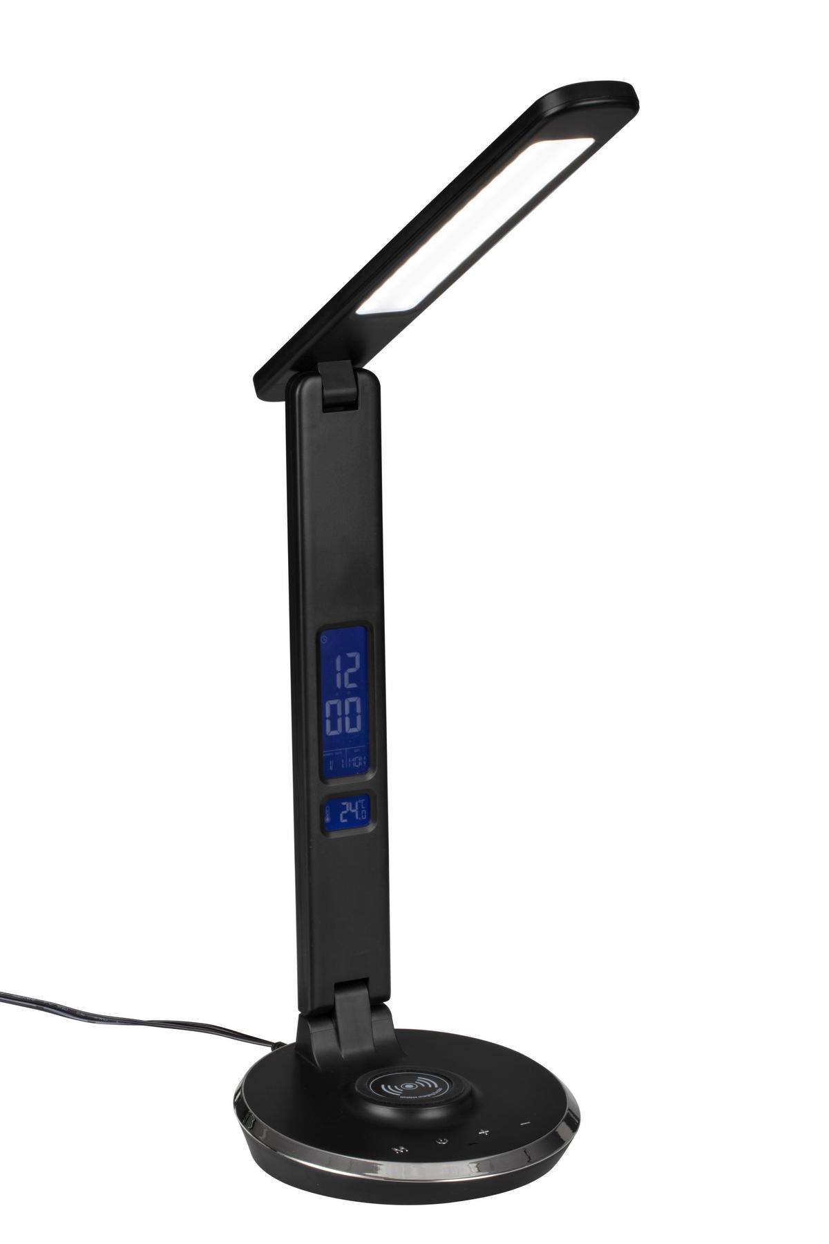 LAMPA BIURKOWA NEW CHARGE - czarny, Konventionell, tworzywo sztuczne (28/16/48,8cm) - Novel