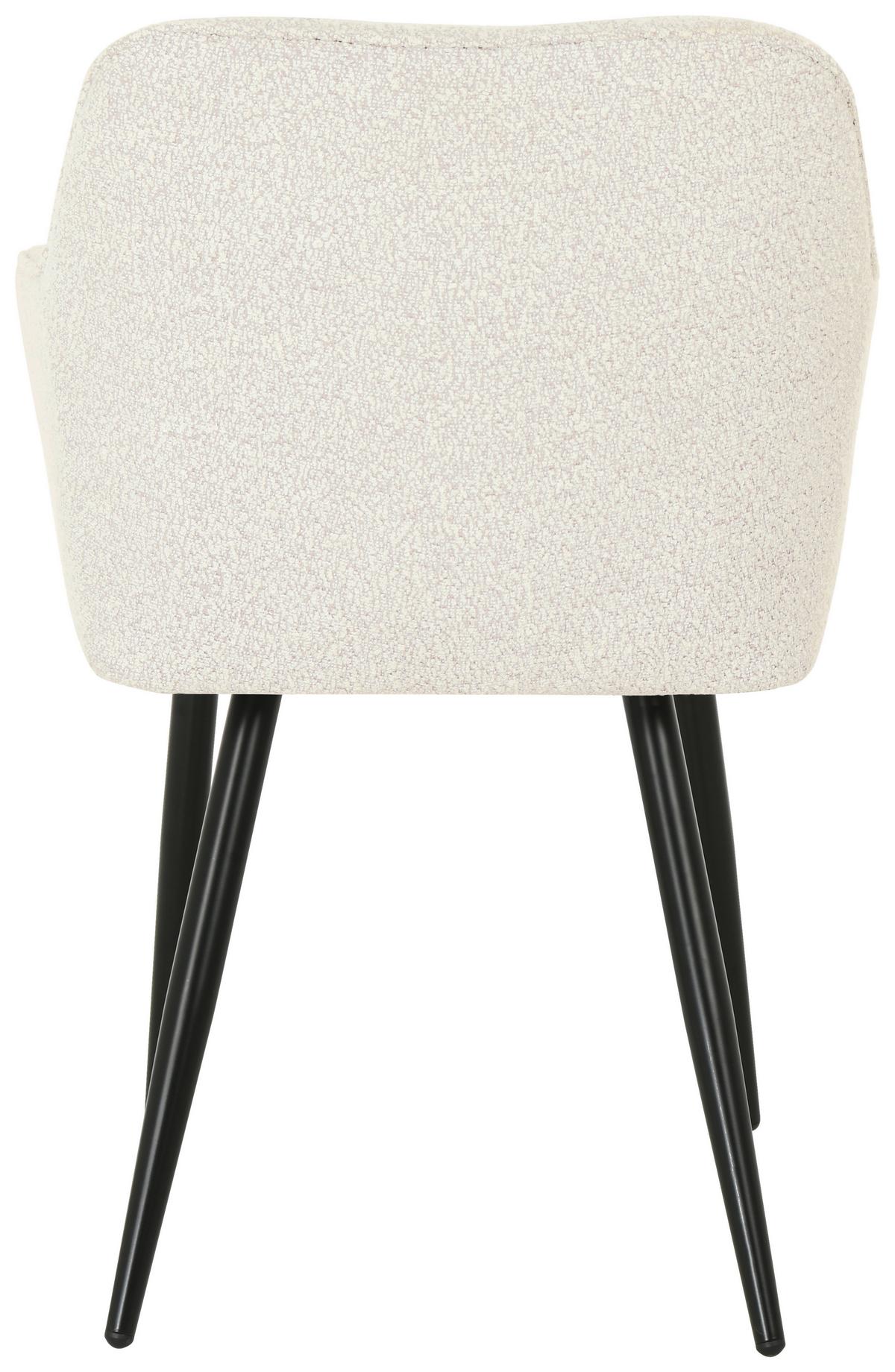 Naslanjač Caro, Bela - črna/bela, Konvencionalno, kovina/tekstil (61/82/55cm) - Nedis SmartLife