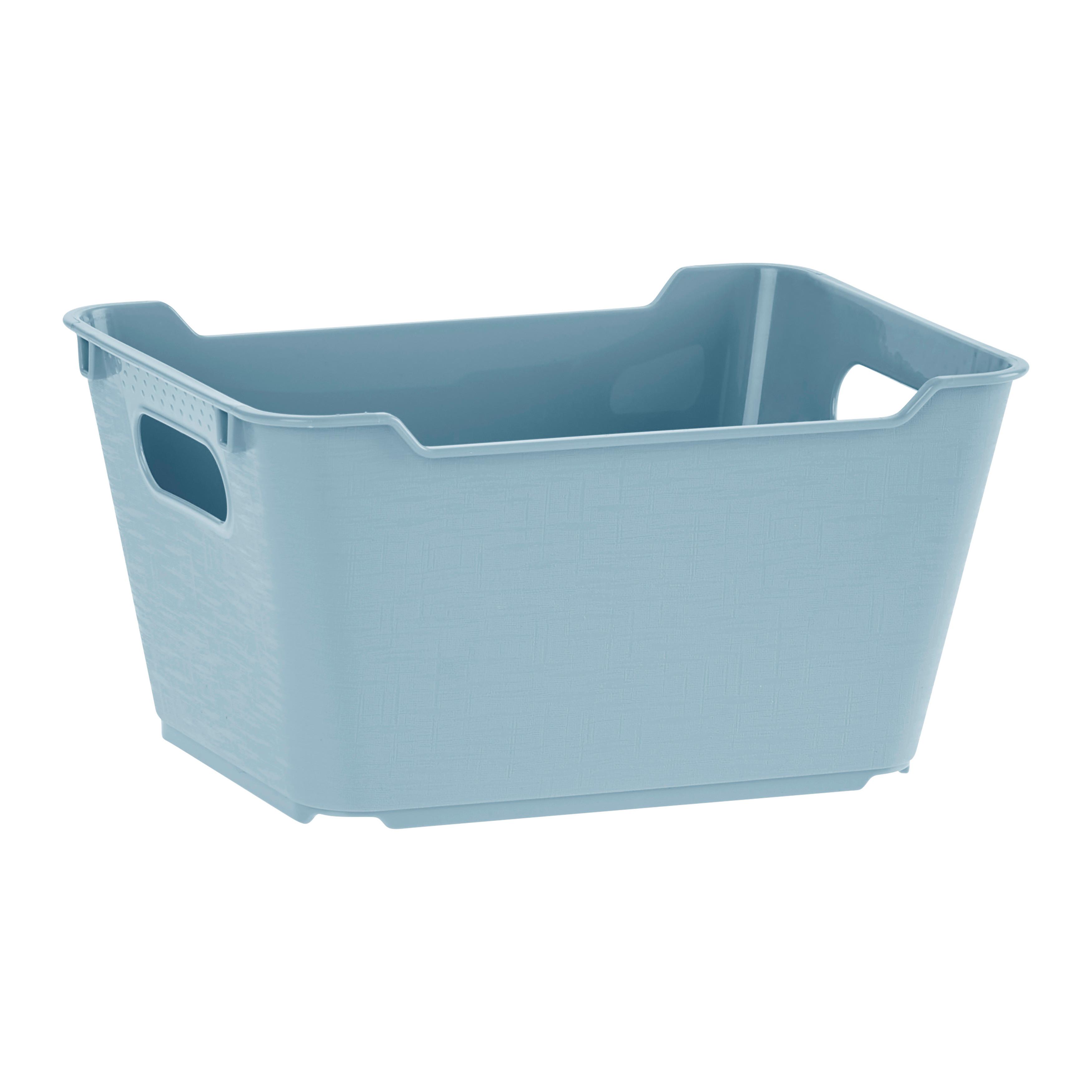 Aufbewahrungskörbchen Lotta S Blau ca. 1,8l - Blau, MODERN, Kunststoff (19,5/14/10cm)