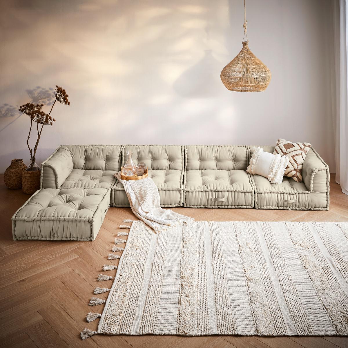 ELEMENT DO SOFY SPACE - kolor piaskowy, Trend, tkanina (80/43/80cm) - P & B