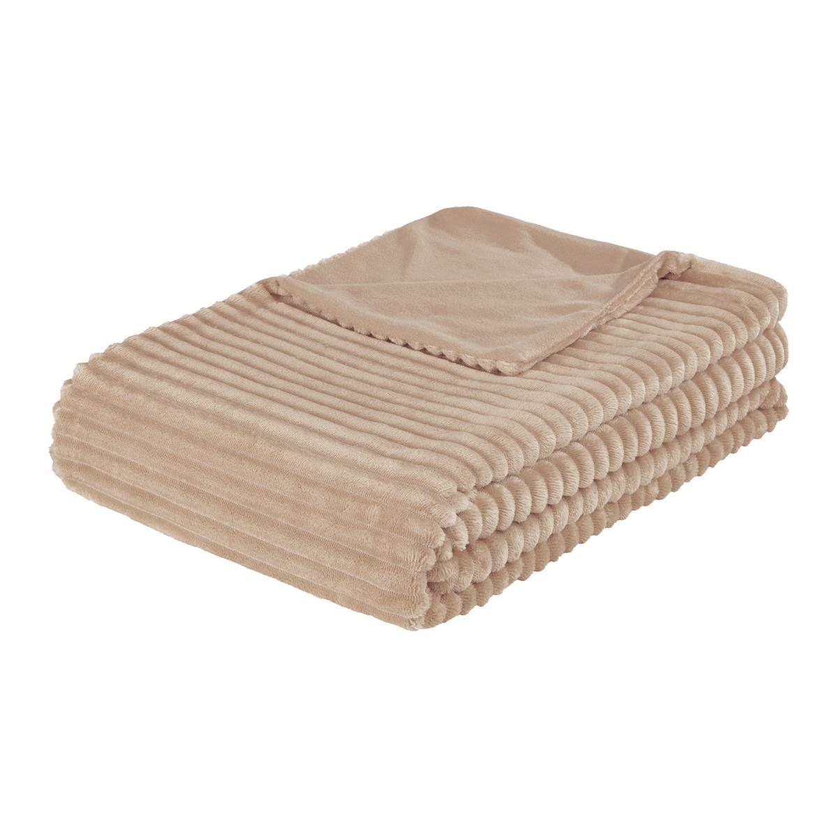 Pătură pufoasă Conni, cca. 140x200cm - gri-maro, Modern, textil (140/200cm) - Modern Living