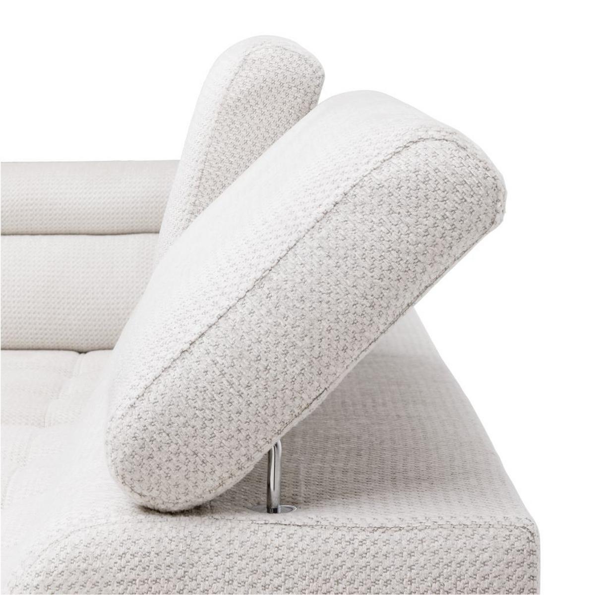Kutna Garnitura Gremio - sivo-bijela/crna, Moderno, tekstil/plastika (206/283cm) - Modern Living