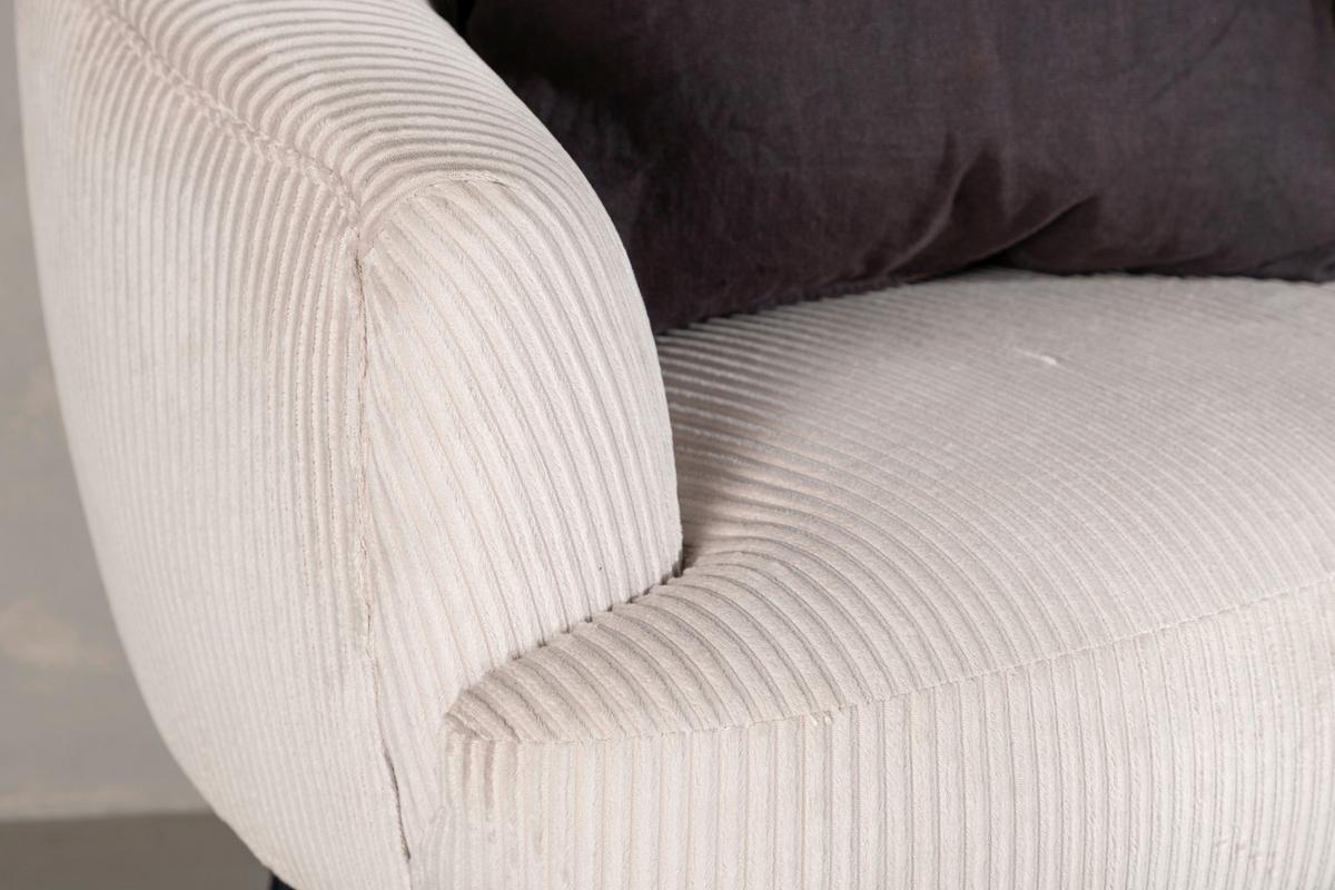 SESSEL DERRY - Beige/Schwarz, Design, Textil/Metall (70/68.5/79cm) - Livetastic