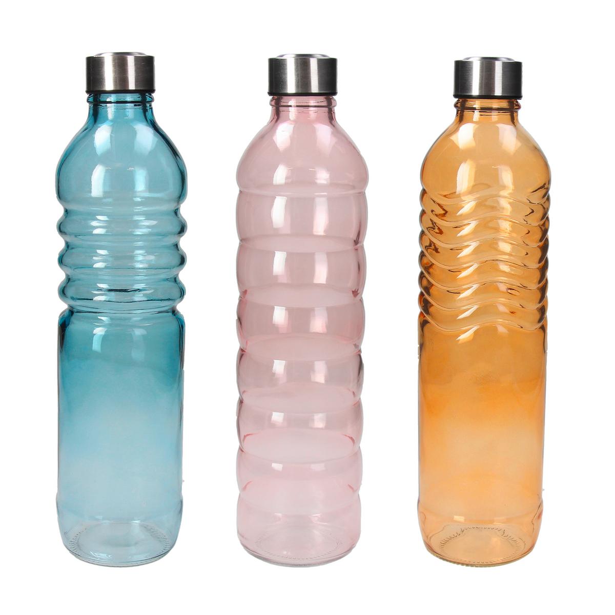 Univerzális Palack Daily - pink/narancs, Üveg (9/33cm)