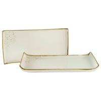 Set Pladnjev Za Serviranje Nature Collection, 2-Delni - krem barve, Basics, keramika (33/16,5/3,5cm) - Creatable