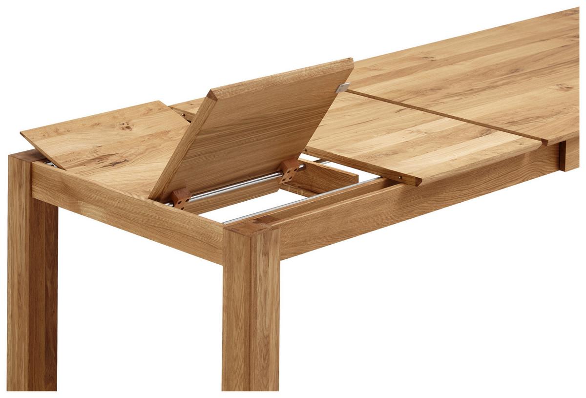 STÓŁ DO JADALNI FAMILIA - kolor dębowy, Konventionell, drewno (160-260/100/76cm) - Linea Natura