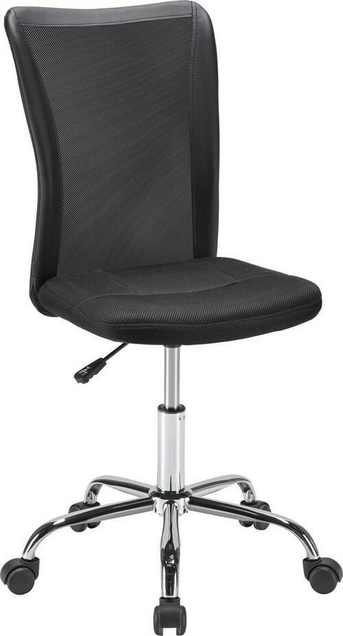 Drehstuhl in Schwarz - Schwarz, MODERN, Holz/Kunststoff (42/88-98/58,50cm) - Based