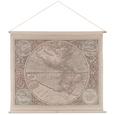 Wanddeko World-map in Natur - Naturfarben, LIFESTYLE, Holz/Textil (124/106/2,5cm) - MÖMAX modern living