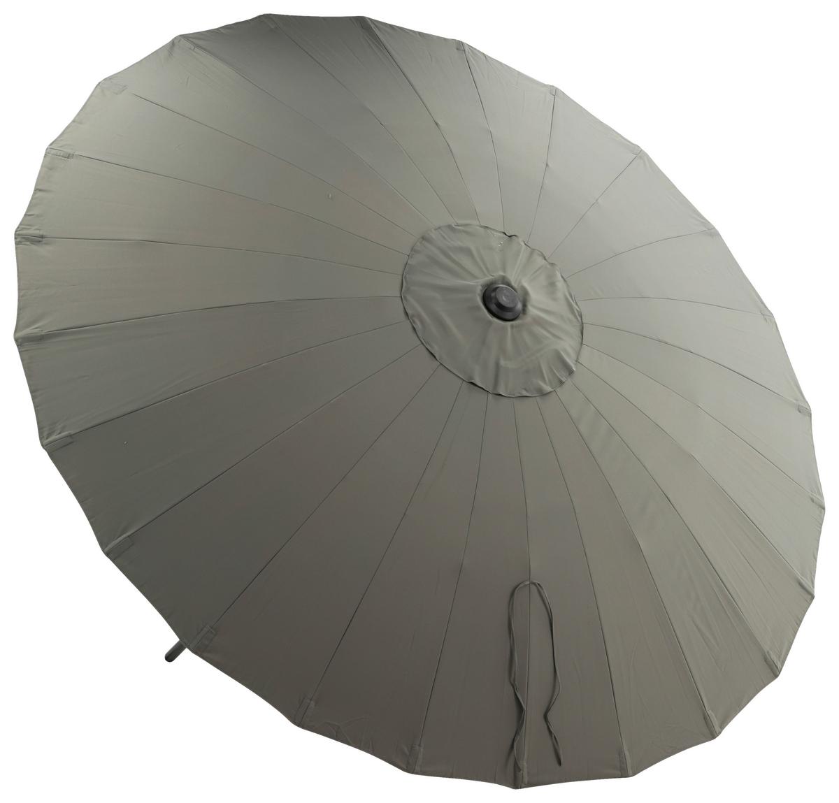 Sonnenschirm Palmetto ca. 270x270 Grau - Grau, KONVENTIONELL (270/270cm) - Gardenson