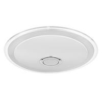 LED-Deckenleuchte Dunny max. 24 Watt - Klar/Chromfarben, KONVENTIONELL, Kunststoff/Metall (43/10,5cm) - Globo