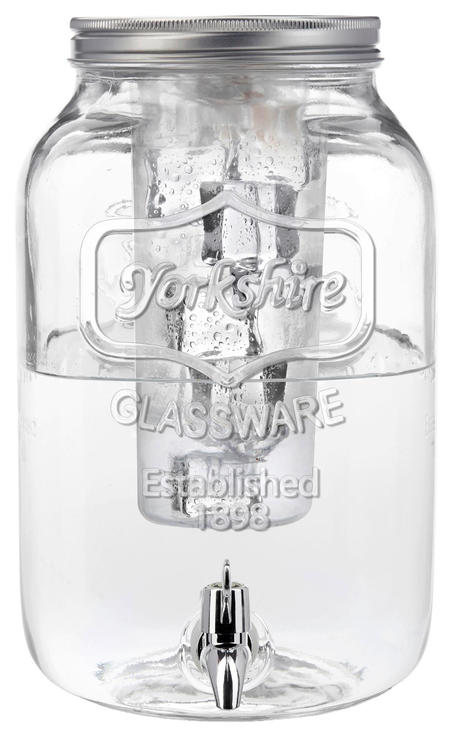 Getränkespender Marie Glas - Klar, Glas/Kunststoff (19,8/31,5cm) - Mömax