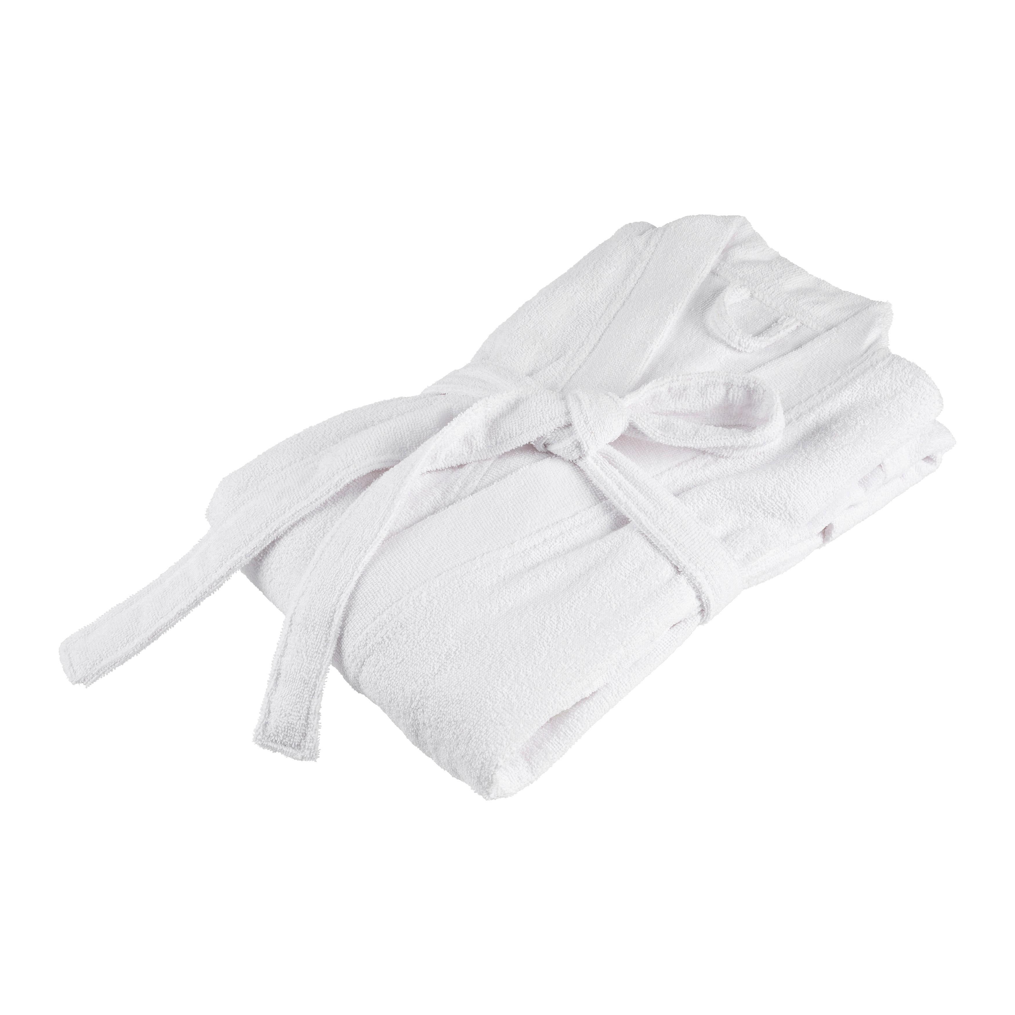 Bademantel Melanie Weiß L/XL - Weiß, Textil (L/XLnull) - Mömax