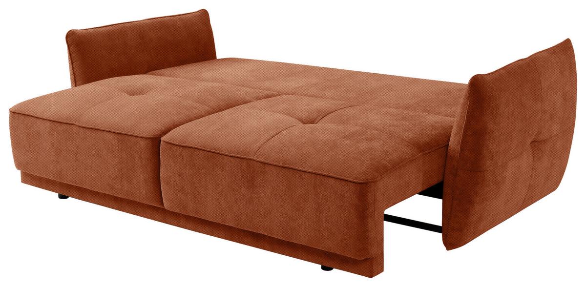 Canapea extensibila LETO - ruginiu, Modern, textil (233/76-91/104cm) - Premium Living