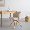 STOL FRIDA - beige/ekfärgad, Modern, metall/trä (57/76/57cm) - Mömax
