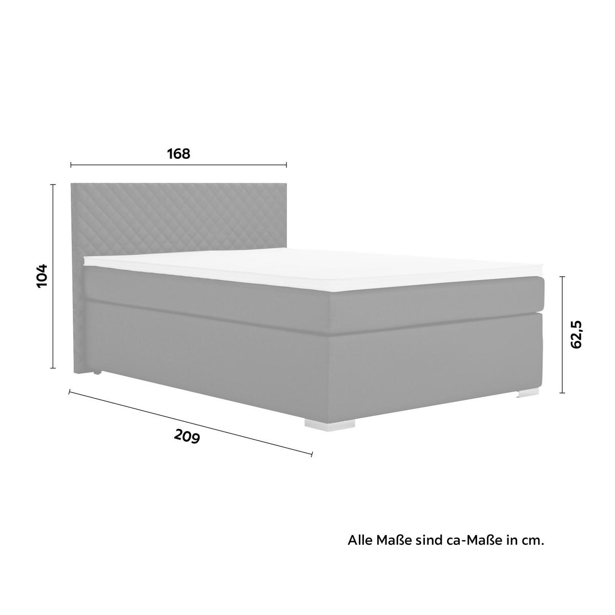 PAT BOXSPRING MALI - negru, Konventionell, textil (140/200cm) - Based